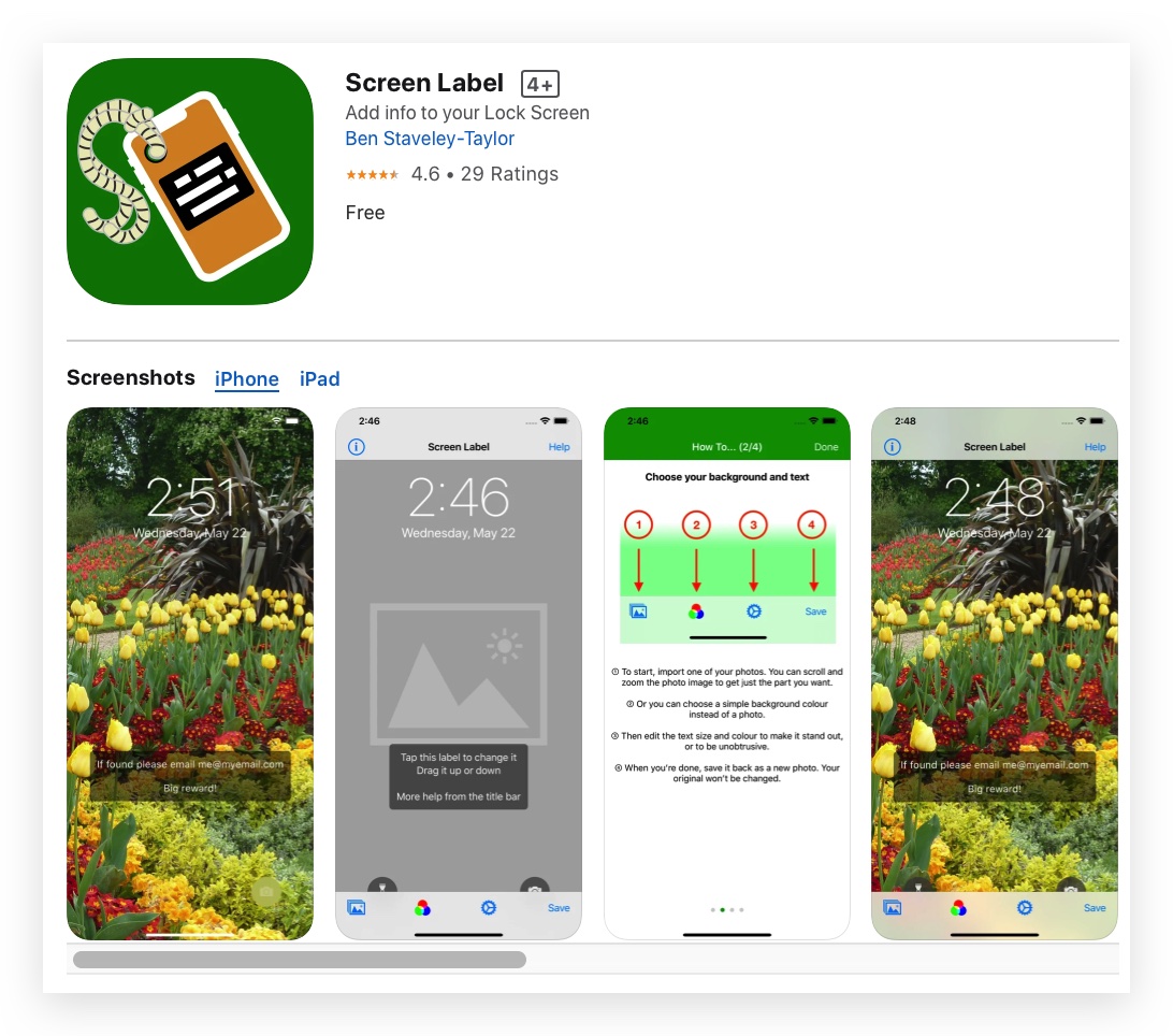 用《Screen Label》在 iPhone 锁定画面加上励志小语 第2张