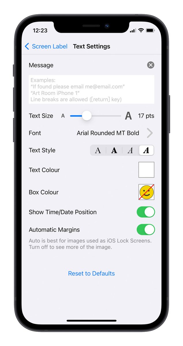 用《Screen Label》在 iPhone 锁定画面加上励志小语 第6张