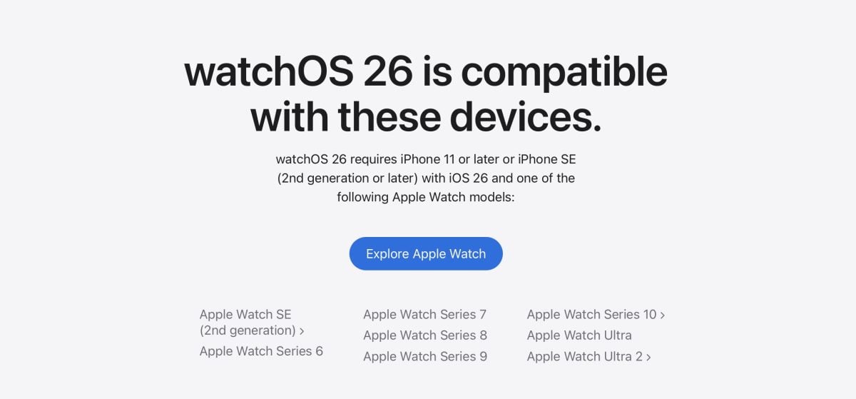 WWDC WWDC 2025 Apple Watch watchOS watchOS 26 watchOS 26 支持机型