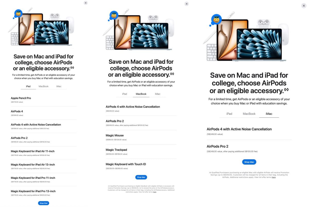 Apple BTS 2025 Apple BTS 返校优惠 BTS Back To School Mac iPad 教育价 教育优惠