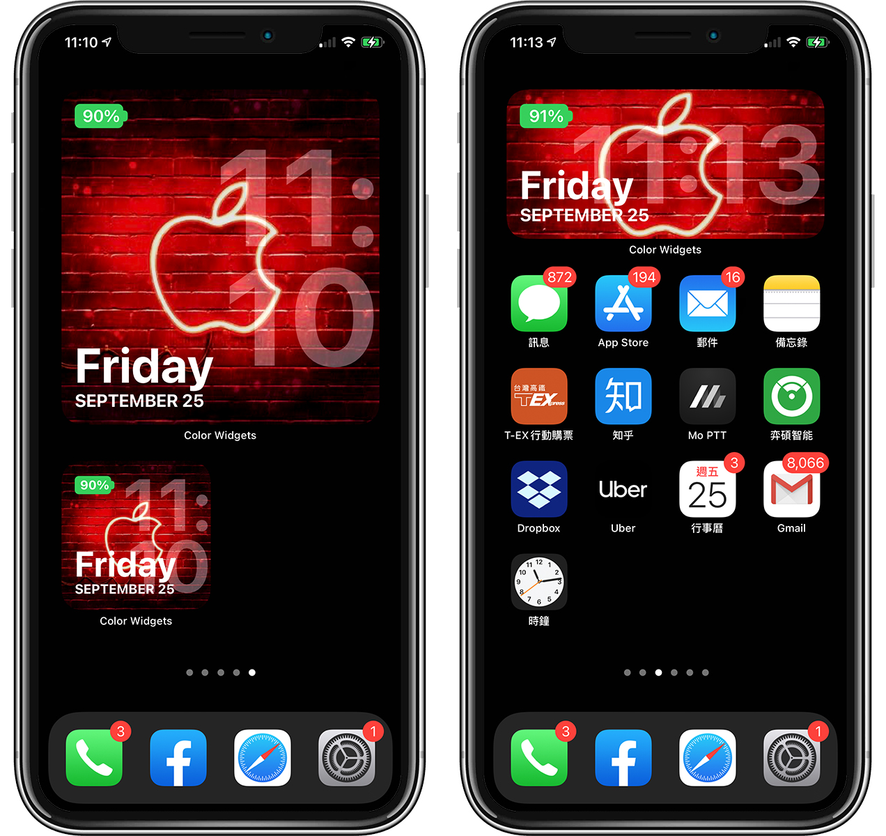 iOS 14 小工具：最好看的桌面时钟、主画面日曆小工具推荐 第5张