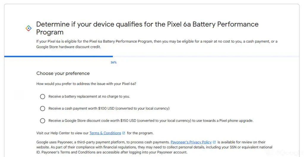 Google 为 Pixel 6a 电池问题提供补偿最高达 150 美元