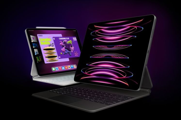 新款 iPad Pro 具備 M2 晶片的突破性效能為 iPad 持續帶來強大、獨特、無與倫比的體驗 新款 iPad Pro 具备 M2 芯片的突破性效能为 iPad 持续带来强大、独特、无与伦比的体验