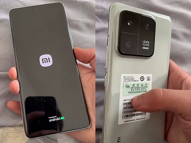小米新機動手玩曝光!小米13 Pro將導入1寸感光元件與浮動長焦鏡頭 ▲Xiaomi 13 Pro 动手玩视频疑泄外型设计。 (图片来源:微博)