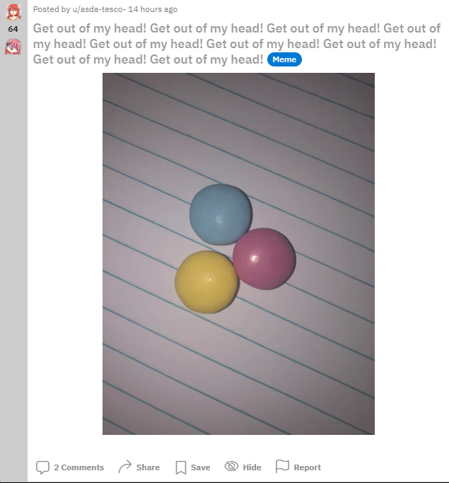 重病患者过多,有些人想要让这种印象离开脑海中(图片来源:r/BocchiTheRock)