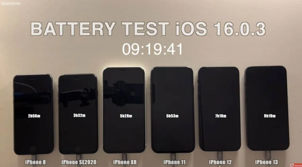 iOS 16.1 电池耗电实测，6 款 iPhone 续航力有变差吗？-第2张图片-苹果试玩