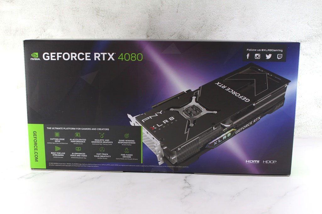 PNY GeForce RTX 4080 16GB超频XLR8电竞EPIC-X RGB三风扇VERTO-搭载强悍散热模块，烧机只有56度，效能表现更出色-第7张图片-苹果试玩