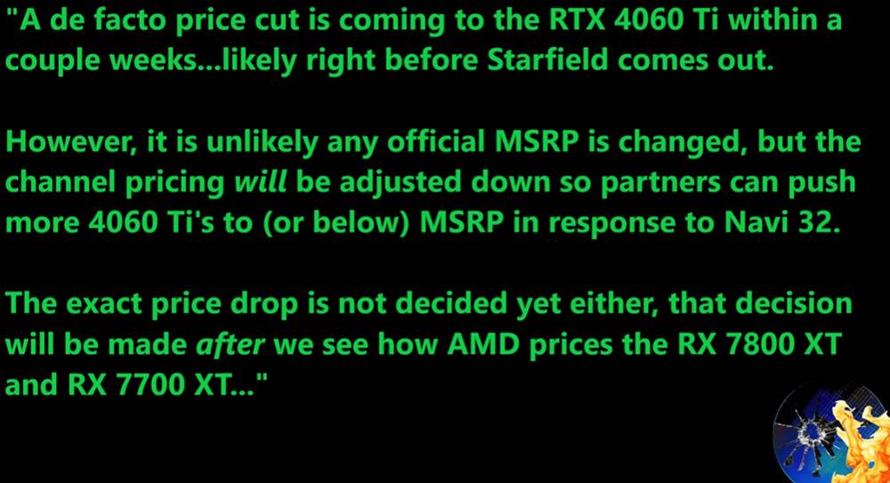 想买 RTX 4060 Ti 显卡吗？ 请先缓缓，有泄漏指出英伟达打算准备降价-电脑王阿达