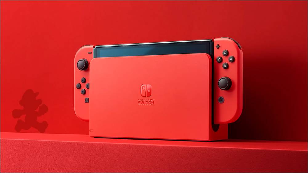 任天堂Nintendo Switch OLED新款主机《玛利欧亮丽红》将于10月发售 -电脑王阿达